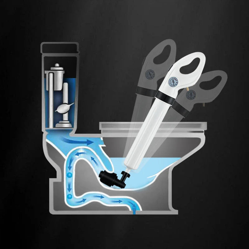 Drain Plunger Compressed Air Chemical-Free