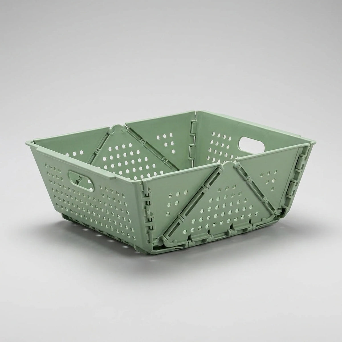 Draining Basket Collapsible Space-Saving Drainage Holes