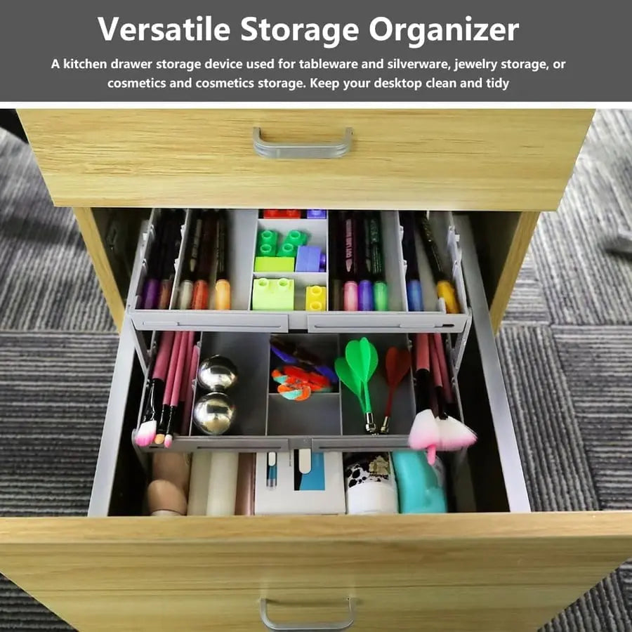 Drawer Organizer 3-Tier Expandable 12 Removable Dividers