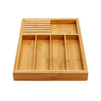 Drawer Organizer Expandable Bamboo & Divided Compartments