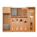 Drawer Organizer Expandable Bamboo Fits 12.75-22 In