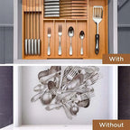 Drawer Organizer Expandable Bamboo Fits 12.75-22 In