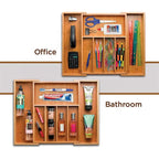 Drawer Organizer Expandable Bamboo Fits 12.75-22 In