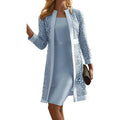 Dress Set Knee-Length Sheath & Lace Jacket