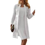 Dress Set Knee-Length Sheath & Lace Jacket