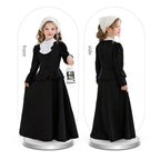Dress Victorian Gothic Long Sleeve White Collar