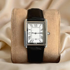 Dress Watch Square Stainless Steel Roman Numerals