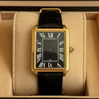 Dress Watch Square Stainless Steel Roman Numerals