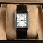 Dress Watch Square Stainless Steel Roman Numerals