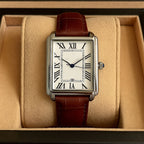 Dress Watch Square Stainless Steel Roman Numerals