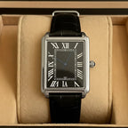 Dress Watch Square Stainless Steel Roman Numerals