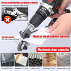 Drill Adapter Metal Cutting Steel Blades & Precision Slots