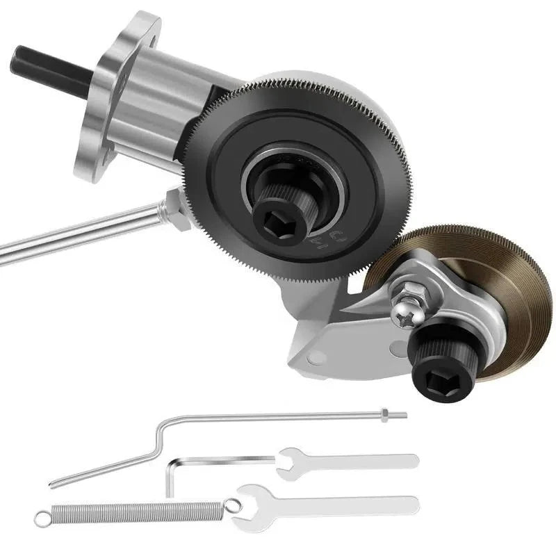 Drill Attachment Metal Cutting 3 Interchangeable Heads Fits Standard Chucks