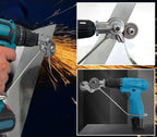 Drill Attachment Metal Cutting 3 Interchangeable Heads Fits Standard Chucks