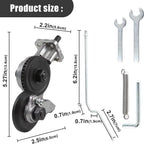 Drill Attachment Metal Cutting 3 Interchangeable Heads Fits Standard Chucks