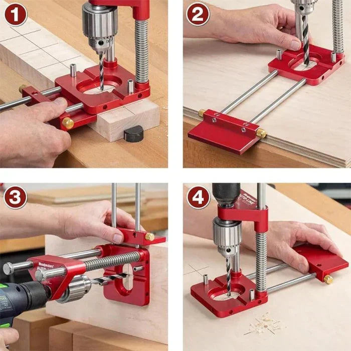 Drill Guide Adjustable Perpendicular 2 Inch Capacity