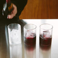 Drinking Glass Ribbed Clear Two Sizes