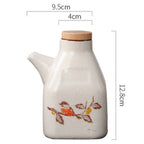 Drip-Free Hand-Painted Ceramic Oil & Sauce Dispenser