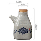 Drip-Free Hand-Painted Ceramic Oil & Sauce Dispenser