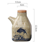 Drip-Free Hand-Painted Ceramic Oil & Sauce Dispenser