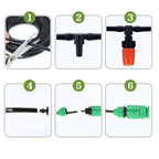 Drip Irrigation Kit Adjustable Nozzles & Water-Saving