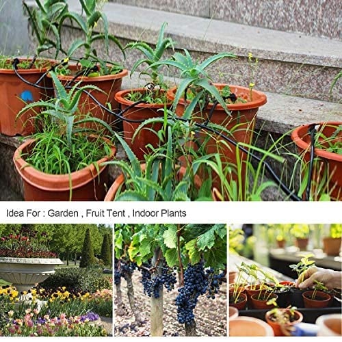Drip Irrigation Kit Adjustable Nozzles & Water-Saving