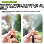 Drip Irrigation System 8mm Tubing Modular Click-Connect