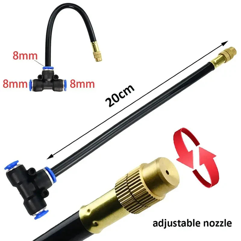 Drip Irrigation System 8mm Tubing Modular Click-Connect