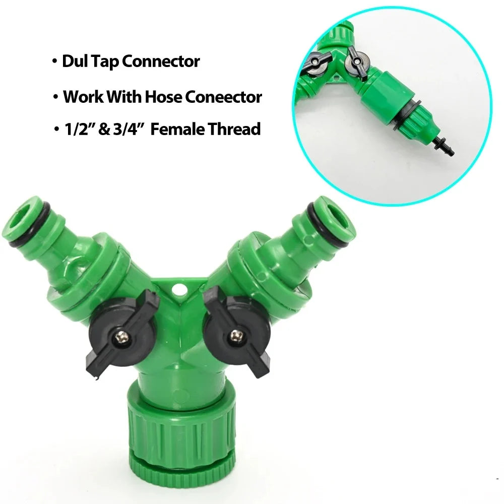 Drip Irrigation System Programmable Timer Pressure-Regulated Adjustable Drip Heads