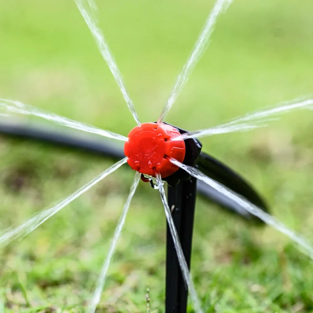 Drip Irrigation System Programmable Timer Pressure-Regulated Adjustable Drip Heads