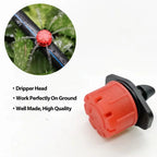 Drip Irrigation System Programmable Timer Pressure-Regulated Adjustable Drip Heads