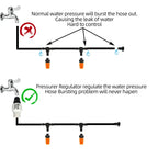 Drip Irrigation System Programmable Timer Pressure-Regulated Adjustable Drip Heads