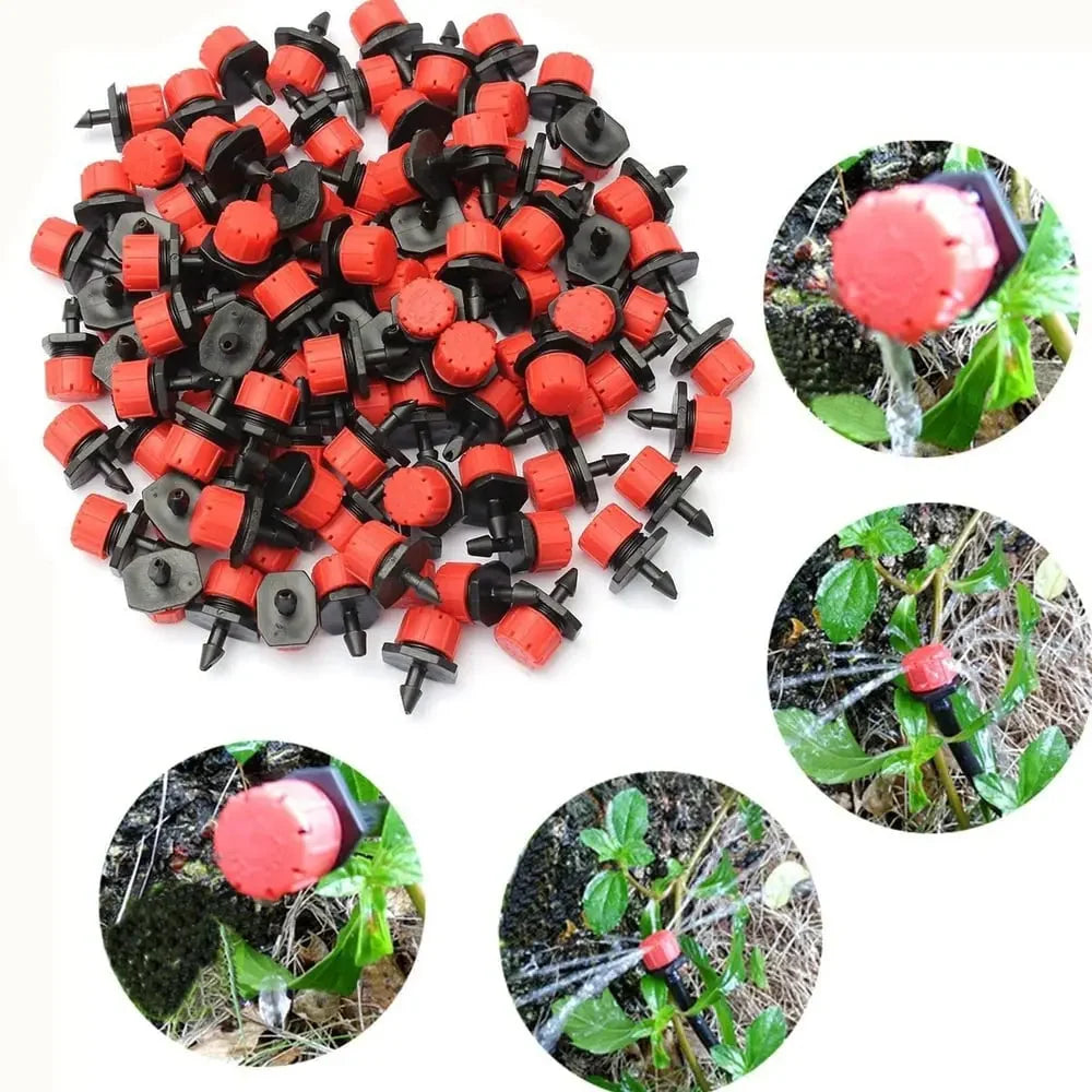 Dripper Set 360° Adjustable Flow 100 Pack Hole Opener