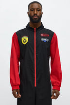 Driver Jumpsuit Breathable Woven Cotton Full Front Zipper