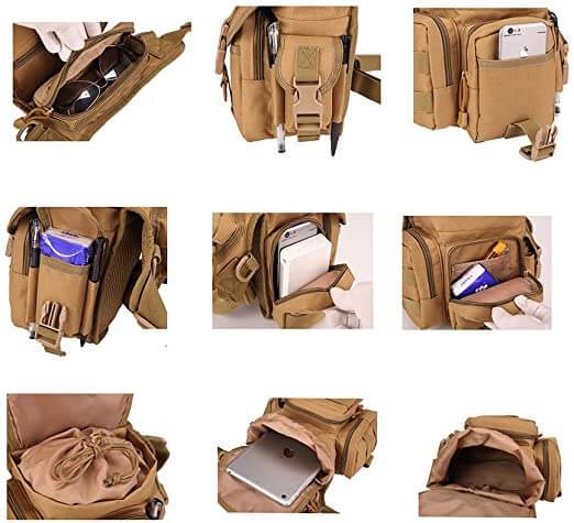 Drop Leg Bag 1000D Oxford Water-Resistant MOLLE