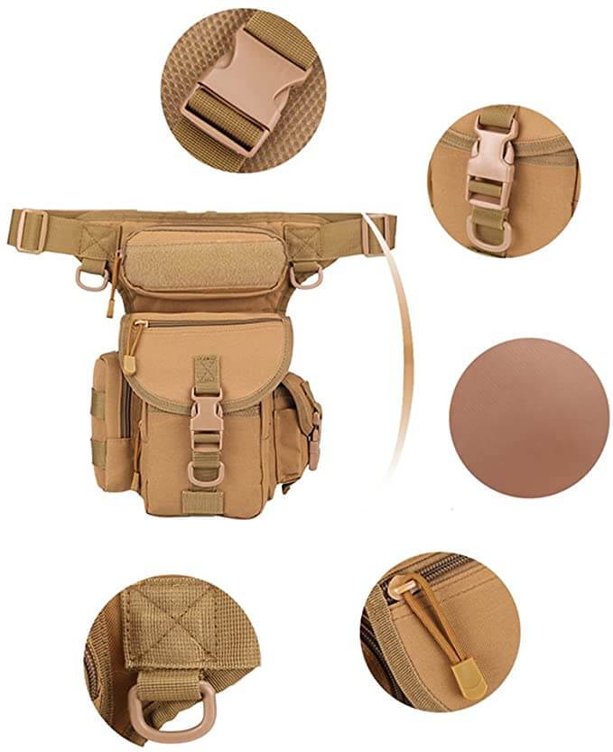 Drop Leg Bag 1000D Oxford Water-Resistant MOLLE