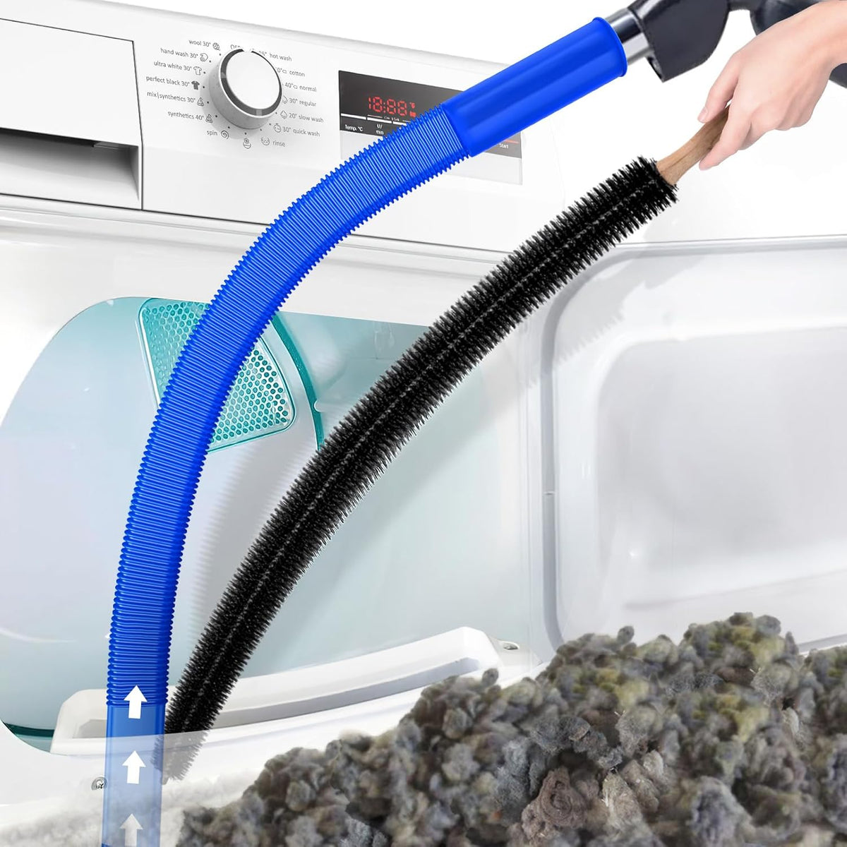 Dryer Vent Cleaner 114 cm Flexible Vacuum Compatible