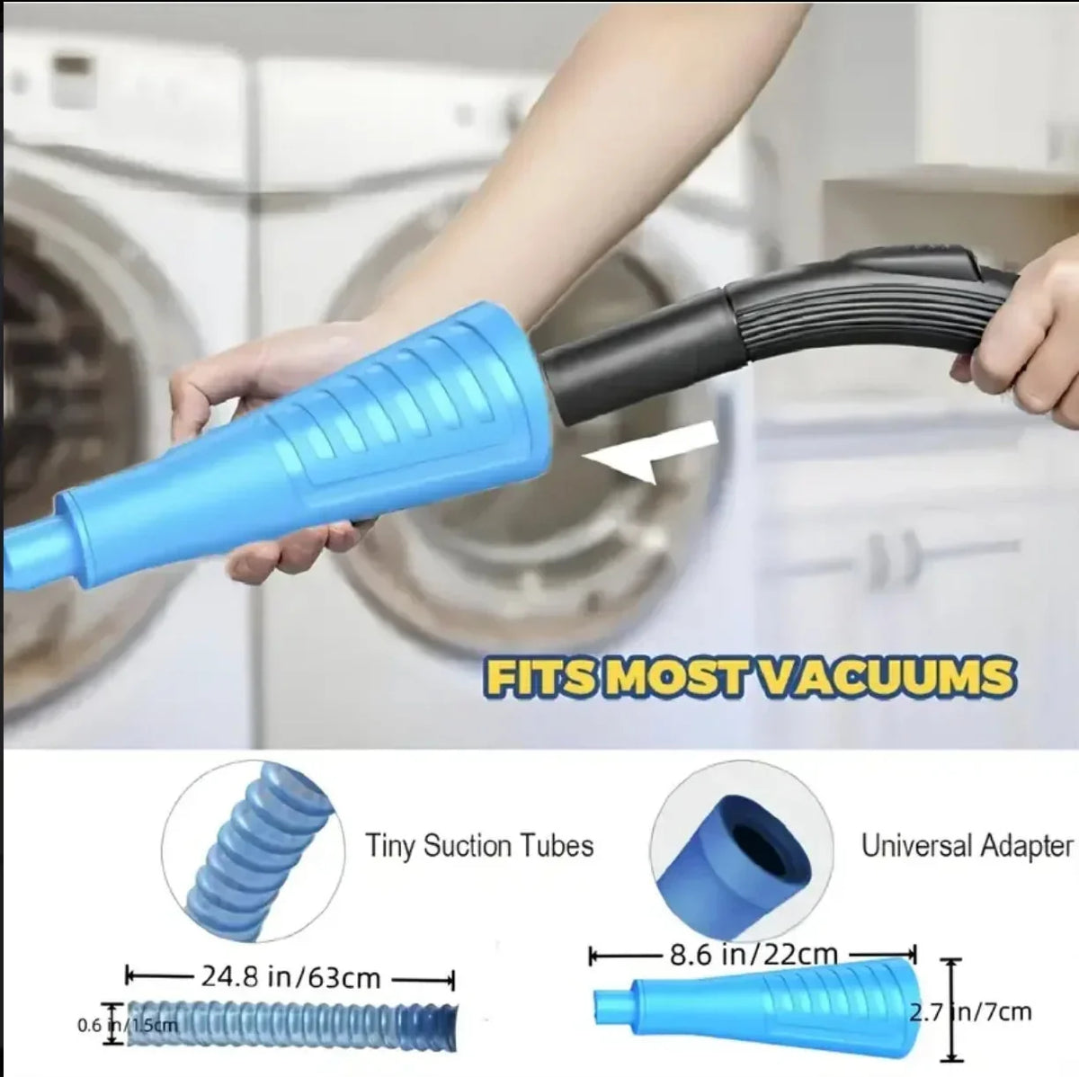 Dryer Vent Cleaner Flexible Universal Vacuum Fit
