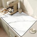 Drying Mat Absorbent Marble Design Heat-Resistant & Non-Slip Base
