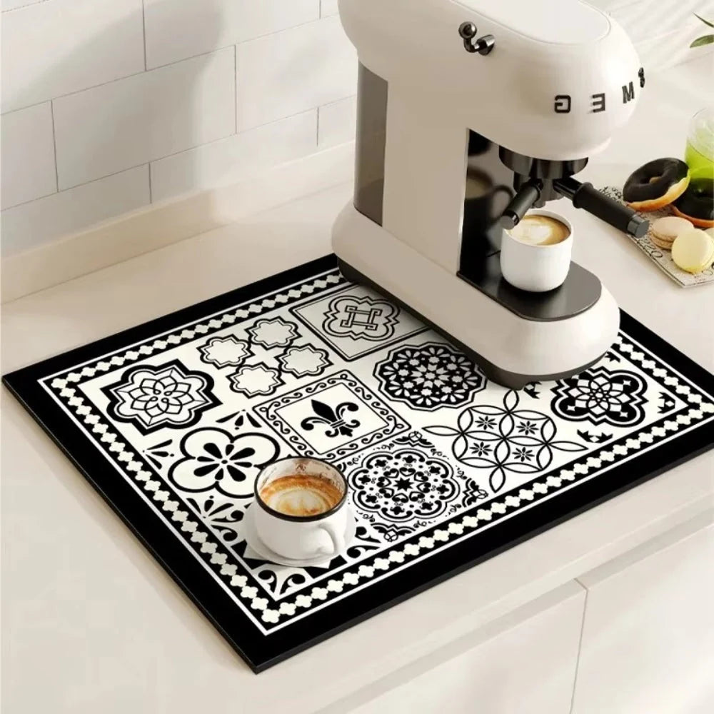 Drying Mat Absorbent Quick-Drying Non-Slip Rubber Base