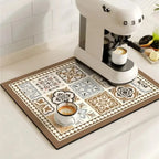 Drying Mat Absorbent Quick-Drying Non-Slip Rubber Base