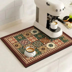Drying Mat Absorbent Quick-Drying Non-Slip Rubber Base
