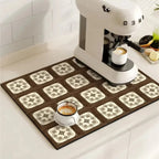 Drying Mat Absorbent Quick-Drying Non-Slip Rubber Base