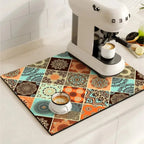 Drying Mat Absorbent Quick-Drying Non-Slip Rubber Base