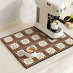 Drying Mat Absorbent Quick-Drying Non-Slip Rubber Base