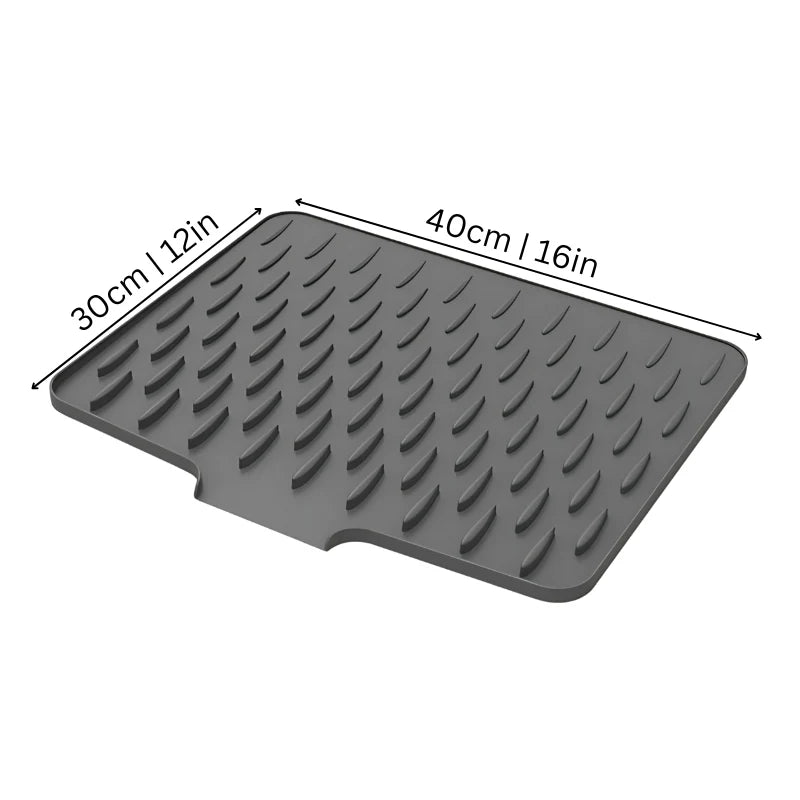 Drying Mat Heat-Resistant Silicone Non-Slip & Quick-Draining
