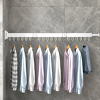 Drying Rack Wall-Mounted Retractable Aluminum Frame