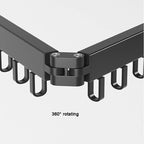 Drying Rack Wall-Mounted Retractable Aluminum Frame