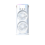 Dual-Head USB-Powered Mist & RGB Desk Fan