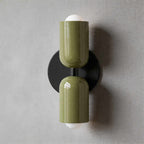 Dual-Head Up & Down Painted Iron Wall Light (E26 Bulb Compatible)